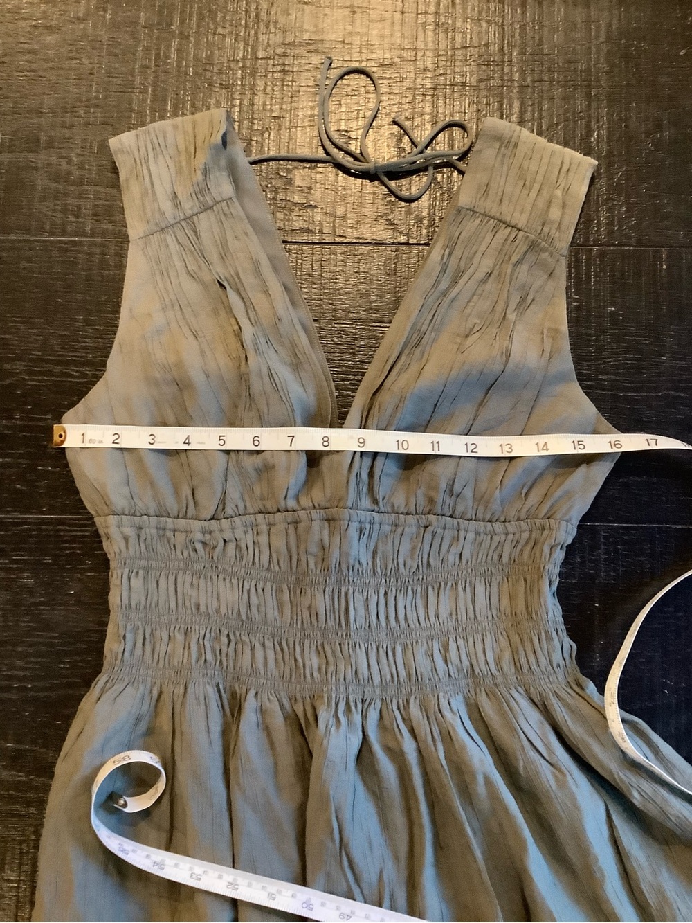 Abercrombie & Fitch Olive Green V-Neck Sleeveless Mini Dress - Picture 5 of 6